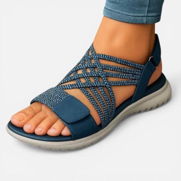 Ainsley | Women's Lightweight Comfort Sandals, Slip-On Summer Sandals | Dressific | Azul