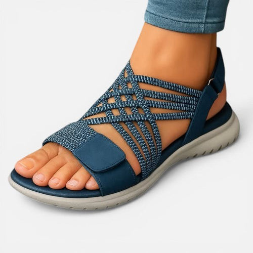 Ainsley | Women's Lightweight Comfort Sandals, Slip-On Summer Sandals | Dressific | Azul