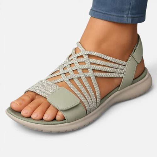 Ainsley | Women's Lightweight Comfort Sandals, Slip-On Summer Sandals | Dressific | Verde