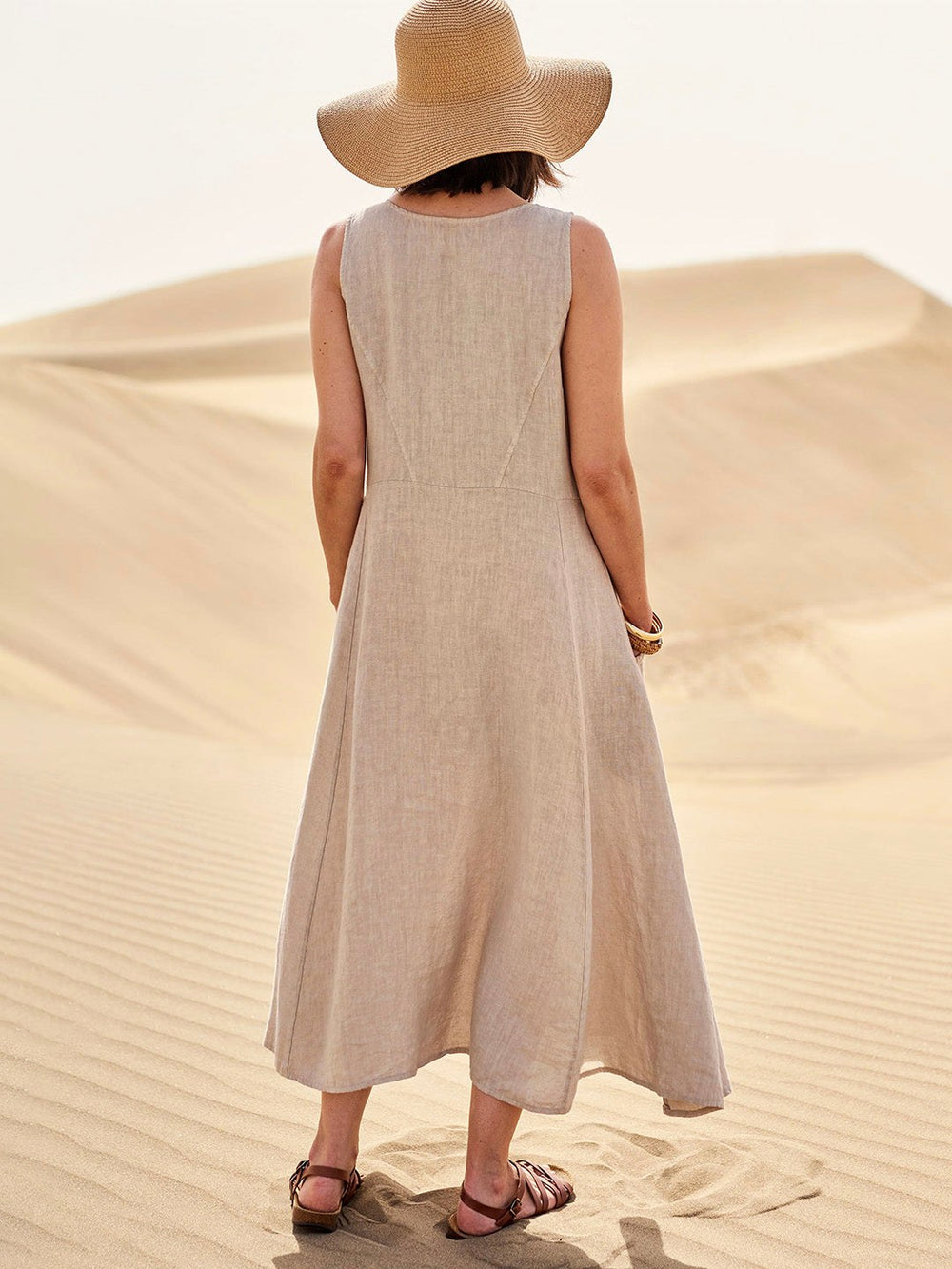 Alannah | Women's Lightweight Cotton Dress with Pockets, Relaxed Everyday Dress | Dressific