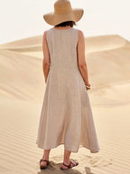 Alannah | Women's Lightweight Cotton Dress with Pockets, Relaxed Everyday Dress | Dressific