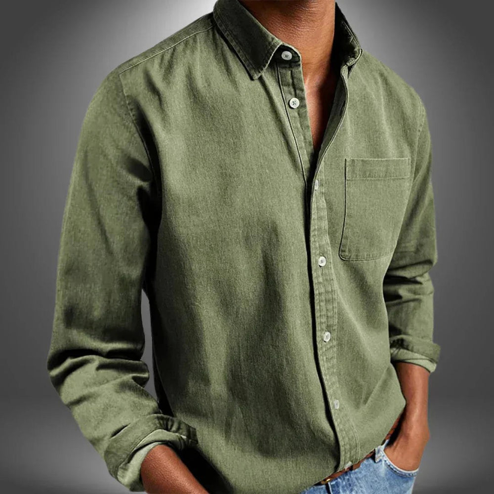 Angus | Men's Breathable Shirt, Regular Fit Everyday Shirt | Dressific