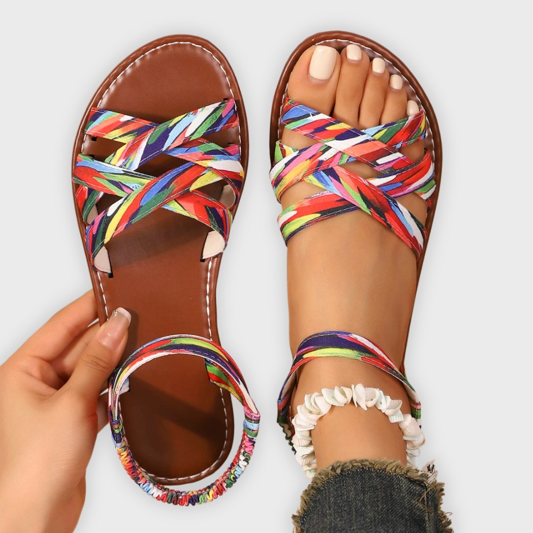April | Women's Handmade Lightweight Sandals, Summer Everyday Sandals | Dressific | Multicolor