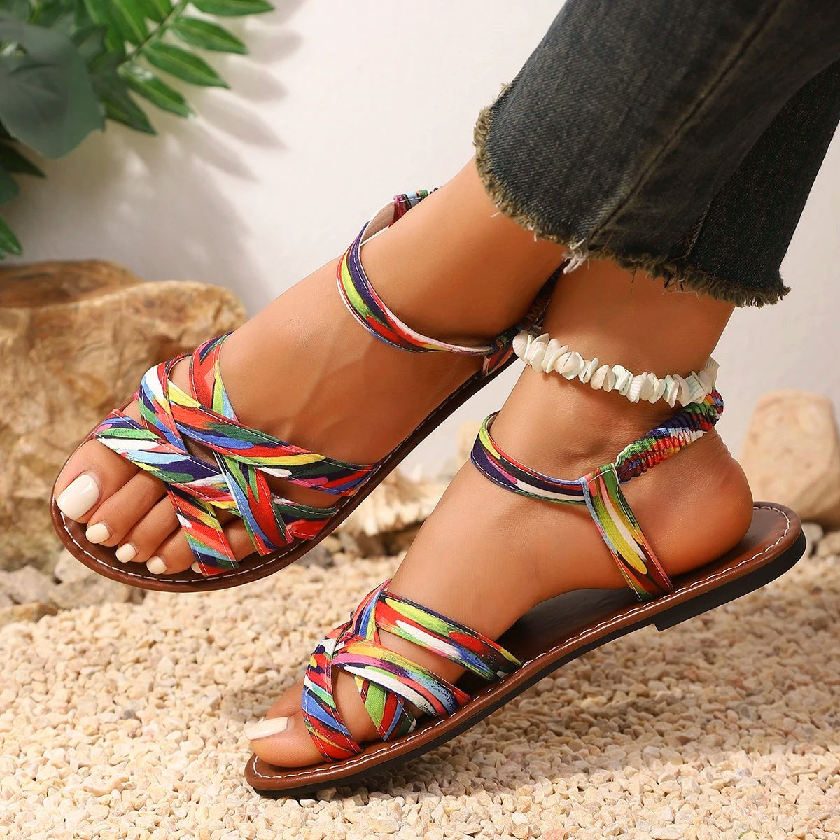 April | Women's Handmade Lightweight Sandals, Summer Everyday Sandals | Dressific