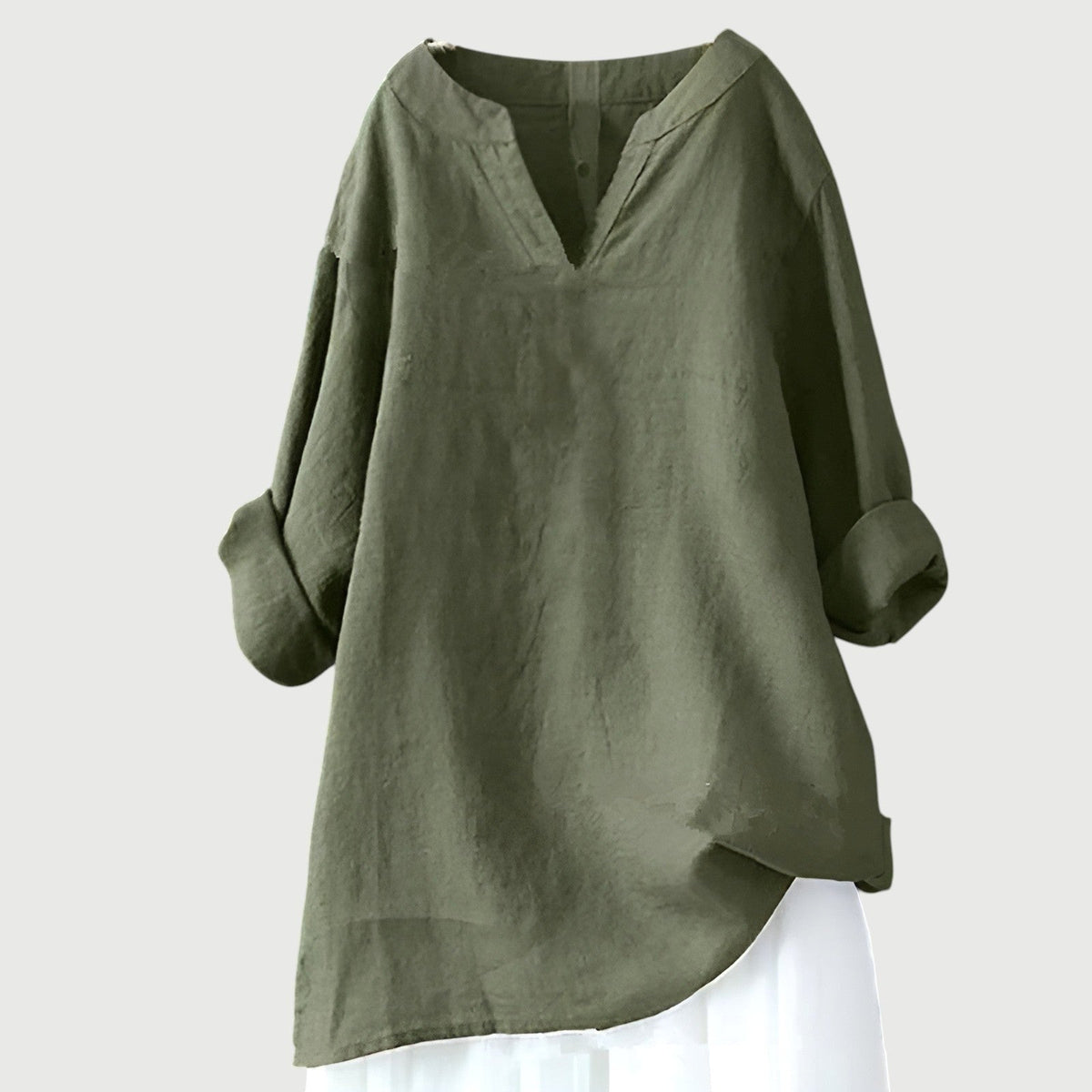 Ashley | Women's Airy Relaxed Short Sleeve Top - Green