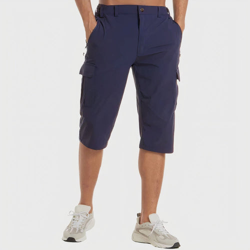 Beau | Men's Quick-Dry Cargo Shorts, Spacious Pocket Shorts | Dressific | Legergroen