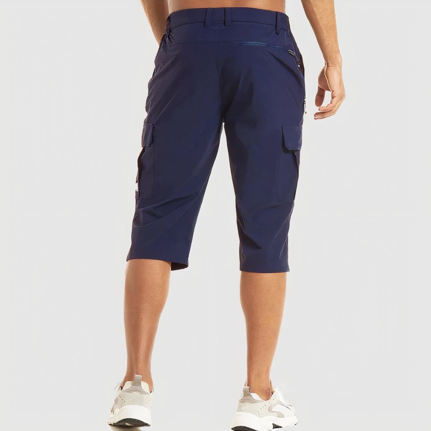 Beau | Men's Quick-Dry Cargo Shorts, Spacious Pocket Shorts | Dressific | Zwart