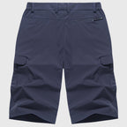 Beau | Men's Quick-Dry Cargo Shorts, Spacious Pocket Shorts | Dressific | Kaki