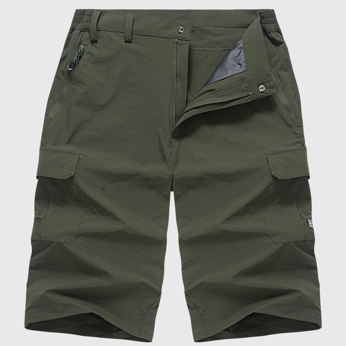 Beau | Men's Quick-Dry Cargo Shorts, Spacious Pocket Shorts | Dressific | Groen