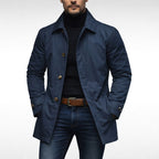 Benjamin | Men's Tailored All-Weather Overcoat, Timeless Autumn Coat | Dressific