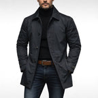 Benjamin | Men's Tailored All-Weather Overcoat, Timeless Autumn Coat | Dressific