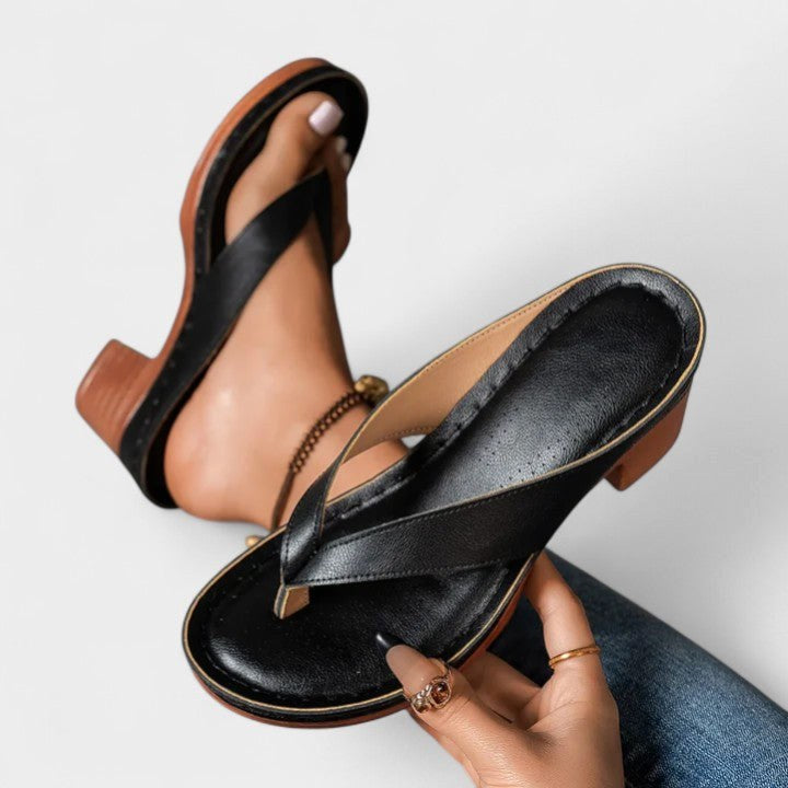 Billie | Women's Orthopaedic Heeled Shoes, Supportive Heel Shoes | Dressific | Marrón