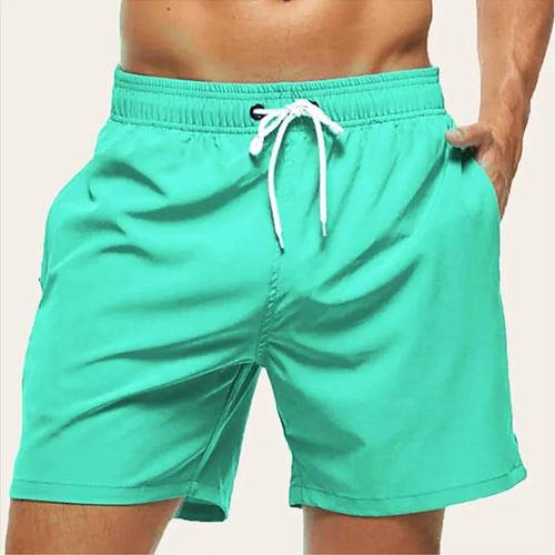 Brodie | Men's Quick-Dry Swim Shorts, Elasticated Waist Swimming Shorts | Dressific | Lichtgroen