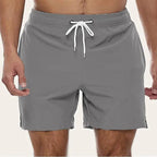 Brodie | Men's Quick-Dry Swim Shorts, Elasticated Waist Swimming Shorts | Dressific | Rood