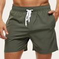 Brodie | Men's Quick-Dry Swim Shorts, Elasticated Waist Swimming Shorts | Dressific | Grijs
