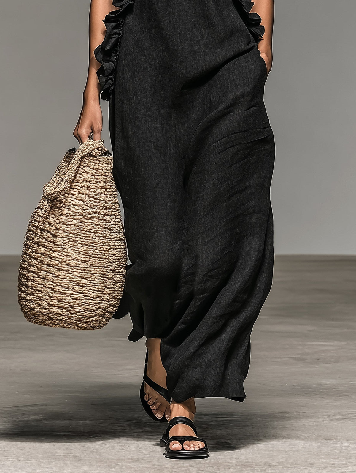 Brooke | Women's Linen-Blend Sleeveless Maxi Dress, Flattering Summer Dress for Holidays and Everyday Wear, Flattering Summer Dress for Holidays and Everyday Wear - image 7