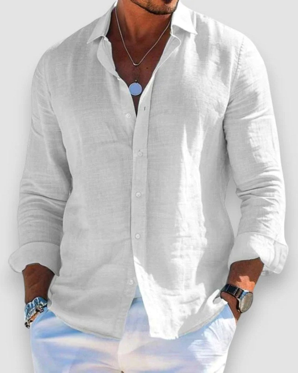 Callum | Men's Lightweight Shirt, Soft-Touch Summer Shirt | Dressific