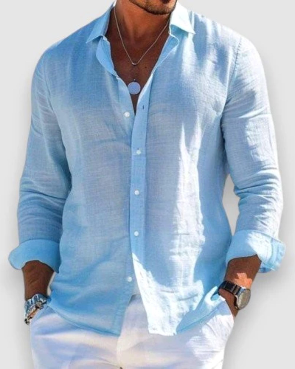 Callum | Men's Lightweight Shirt, Soft-Touch Summer Shirt | Dressific