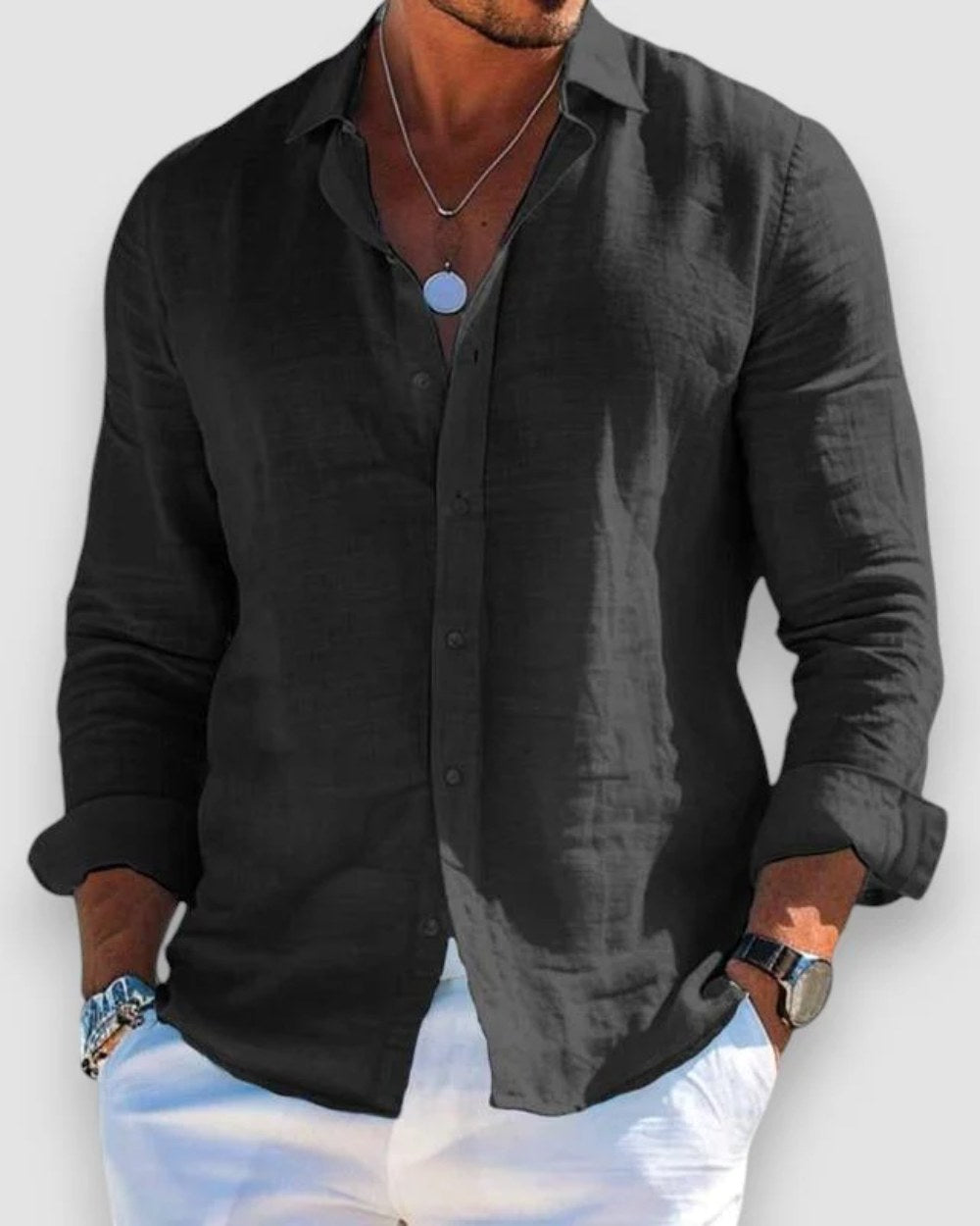 Callum | Men's Lightweight Shirt, Soft-Touch Summer Shirt | Dressific