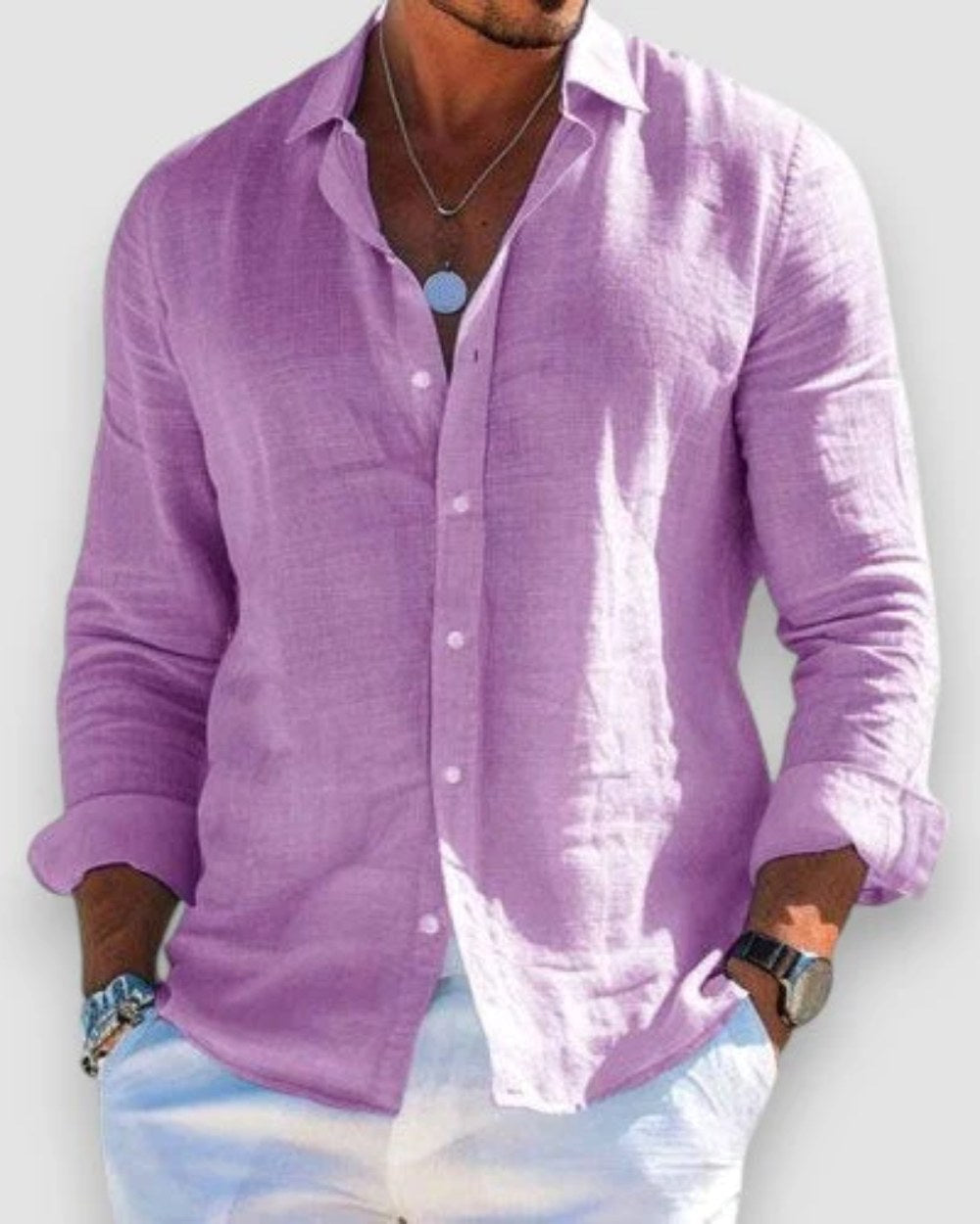 Callum | Men's Lightweight Shirt, Soft-Touch Summer Shirt | Dressific