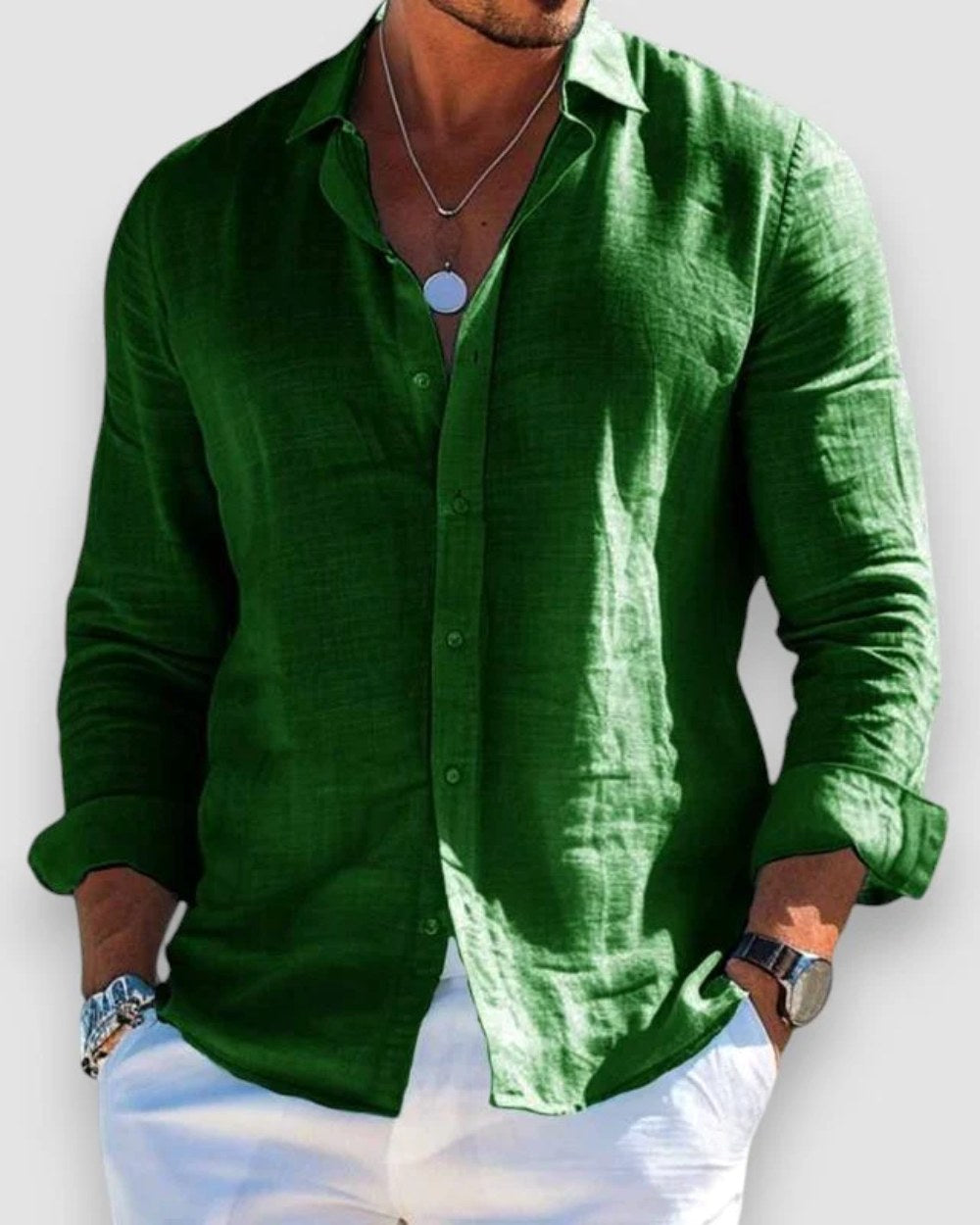 Callum | Men's Lightweight Shirt, Soft-Touch Summer Shirt | Dressific