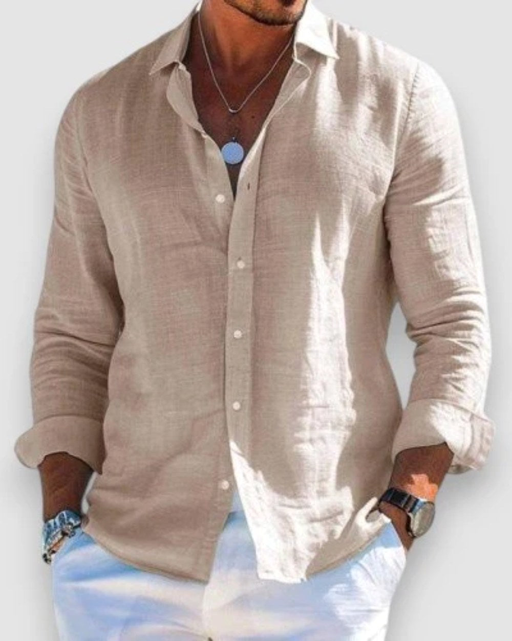 Callum | Men's Lightweight Shirt, Soft-Touch Summer Shirt | Dressific