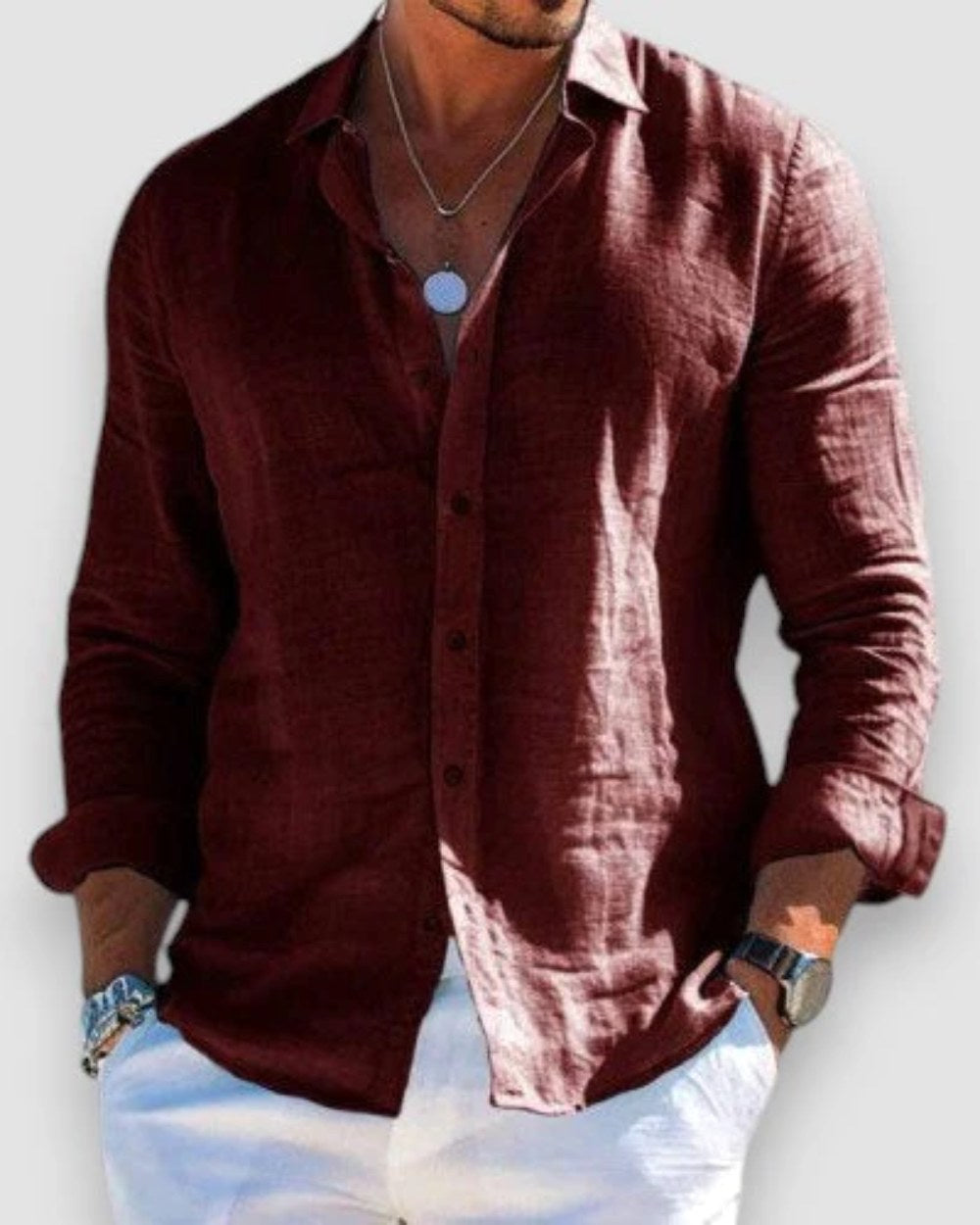 Callum | Men's Lightweight Shirt, Soft-Touch Summer Shirt | Dressific