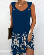 Chloe | Women's Printed Bohemian Dress, Strappy Summer Dress | Dressific