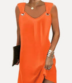 Chloe | Women's Printed Bohemian Dress, Strappy Summer Dress | Dressific