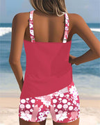 Clarissa | Women's Floral Tankini Swimsuit with Racerback, Flattering Summer Swimwear for Holidays and Beach Days, Flattering Summer Swimwear for Holidays and Beach Days - image 10