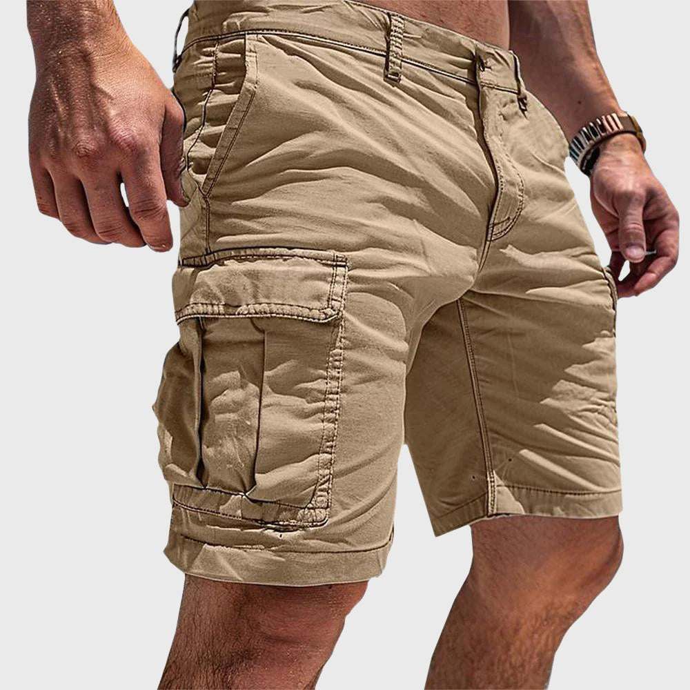 Clint | Men's Cargo Shorts with Practical Pockets, Casual Shorts | Dressific | Groen