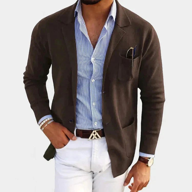 Connor | Men's Tailored Blazer with Notch Lapels, Classic Suit Jacket | Dressific