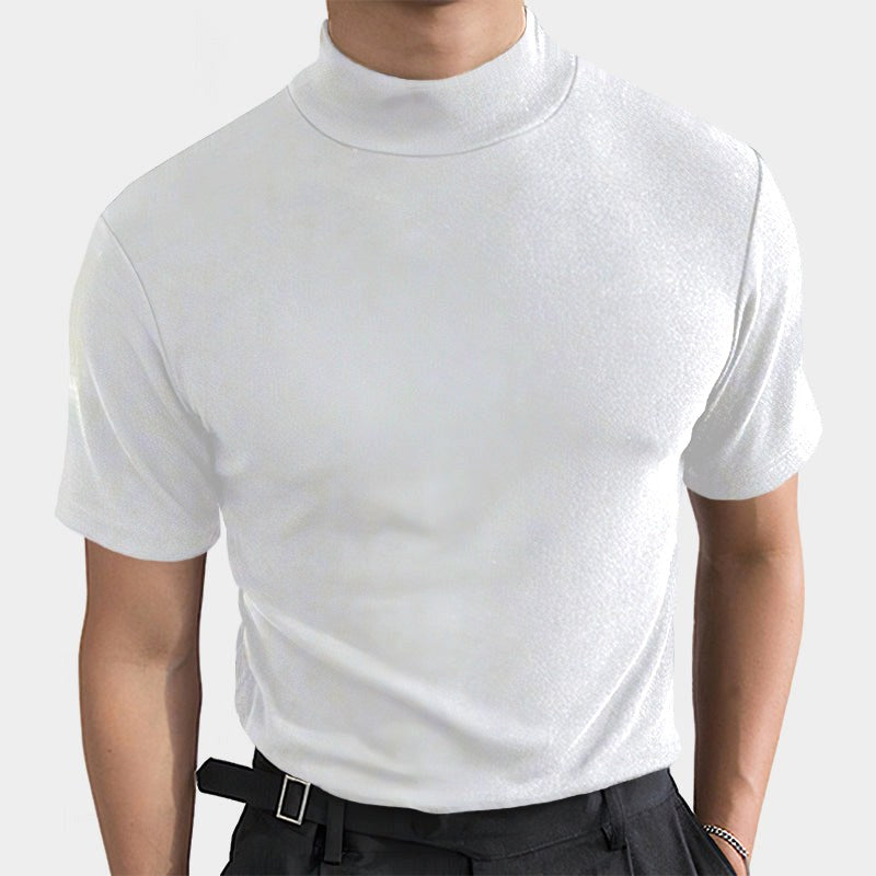Corey | Men's Stretch Cotton T-Shirt, Soft Everyday Tee | Dressific | Wit
