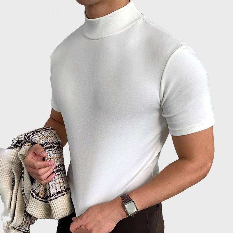 Corey | Men's Stretch Cotton T-Shirt, Soft Everyday Tee | Dressific | Grijs