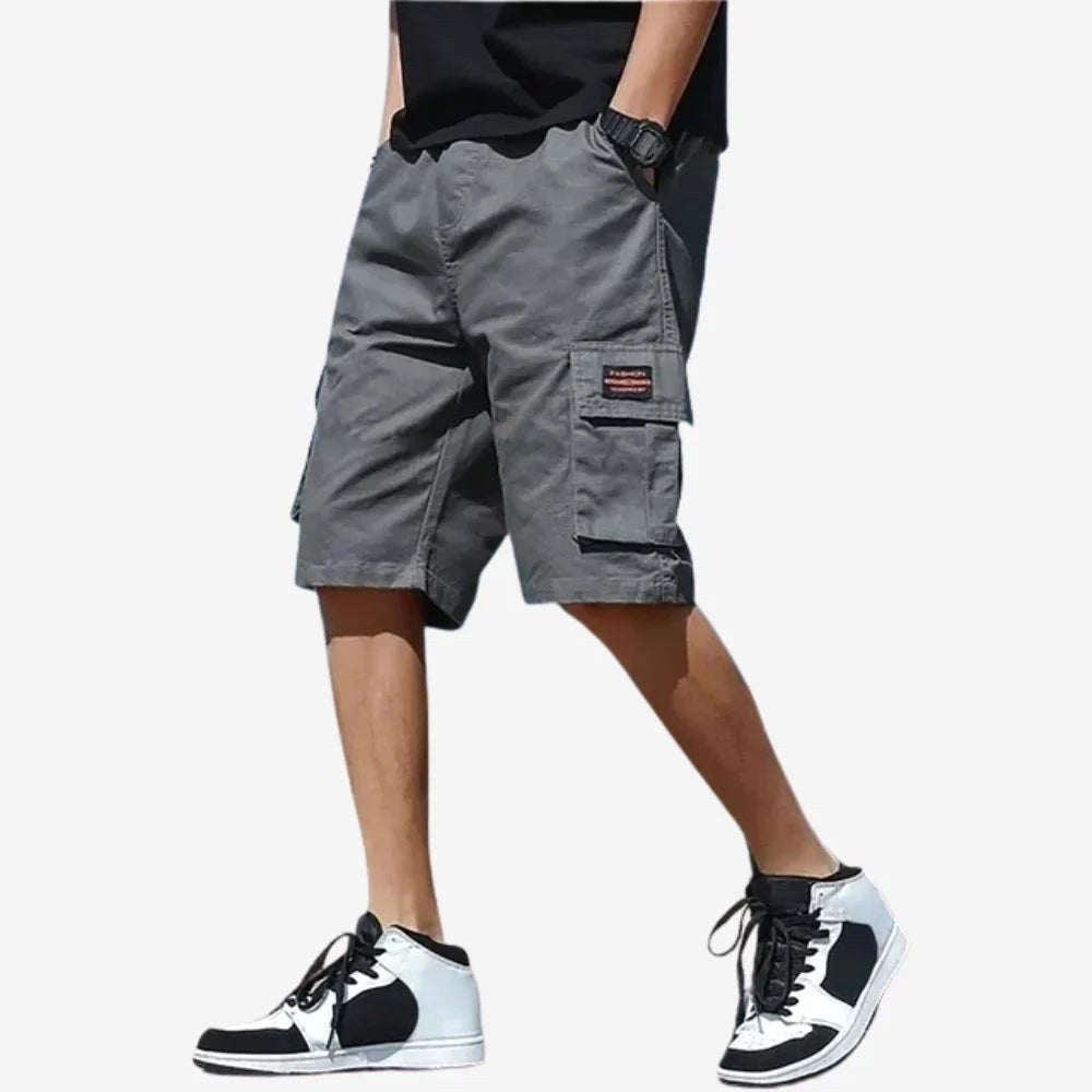 Damon | Men's Cotton Cargo Shorts, Relaxed-Fit Outdoor Shorts | Dressific | Beige