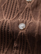 Darcy | Men's Textured Camp Collar Shirt, Relaxed Short-Sleeve Shirt | Dressific