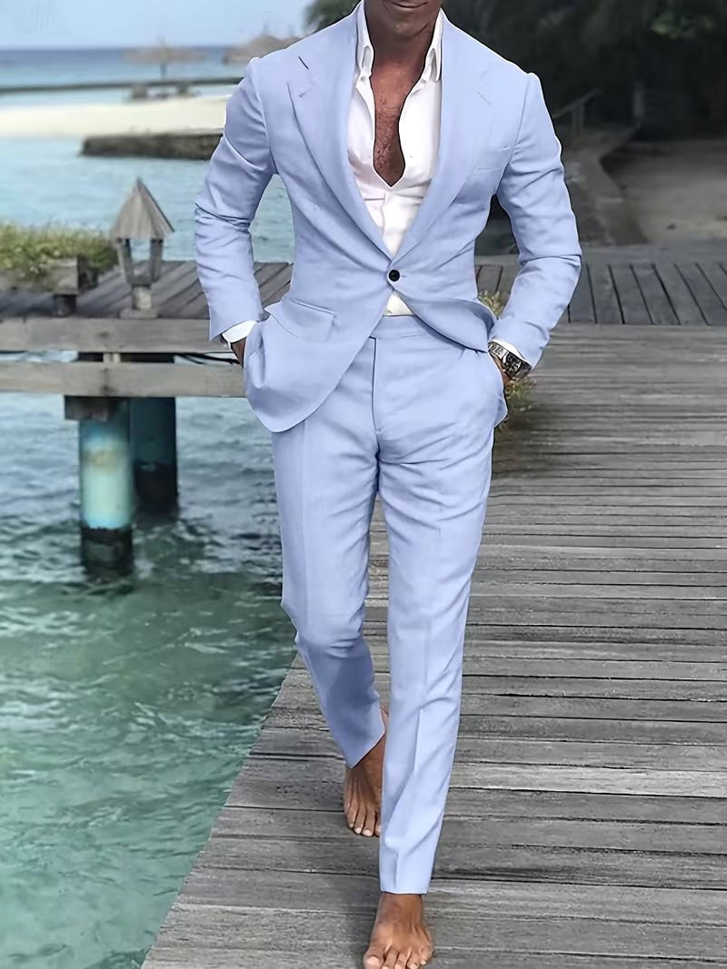 Dean | Men's Slim-Fit Two-Piece Suit, Tailored Blazer Suit | Dressific