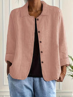 Denise | Women's Classic Light Long Sleeve Top - Pink