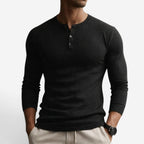 Dylan | Women's Fitted Ribbed Cotton Shirt, Button Collar Blouse | Dressific | Negro