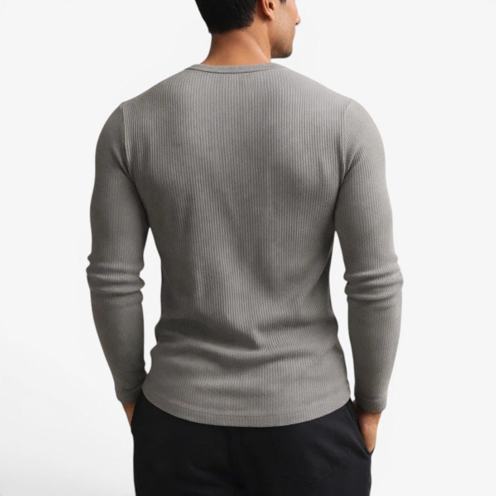 Dylan | Women's Fitted Ribbed Cotton Shirt, Button Collar Blouse | Dressific