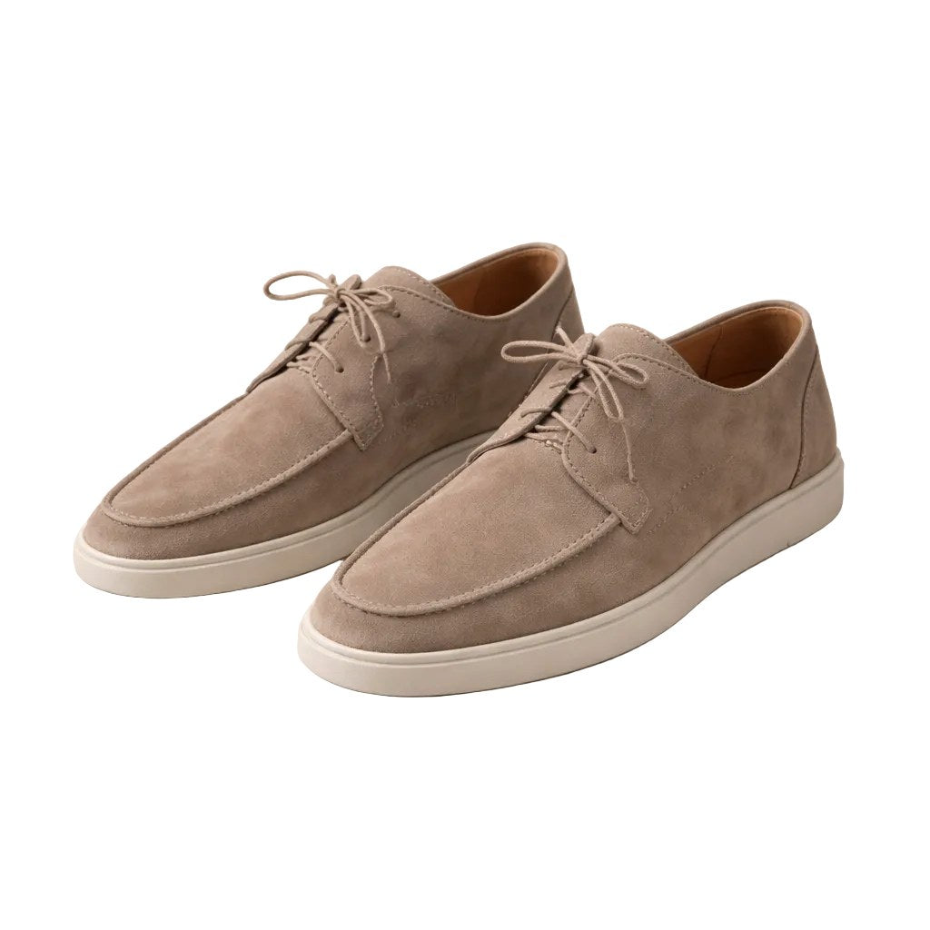 Ethan | Men's Suede Loafers with Lace-Up Fastening, Closed-Toe Loafers | Dressific