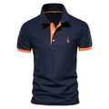Finn | Men's Classic Polo Shirt, Contrast-Trim Casual Shirt | Dressific