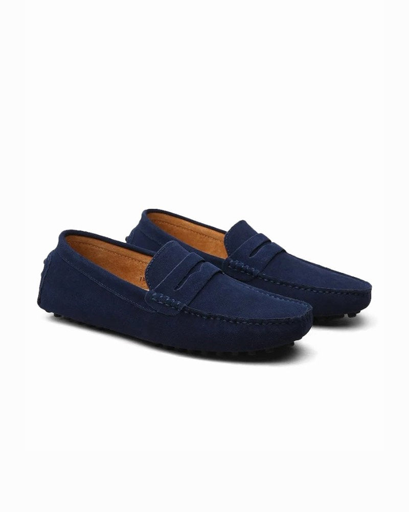 Flynn | Men's Suede-Effect Loafers, Slip-On Comfort Loafers | Dressific