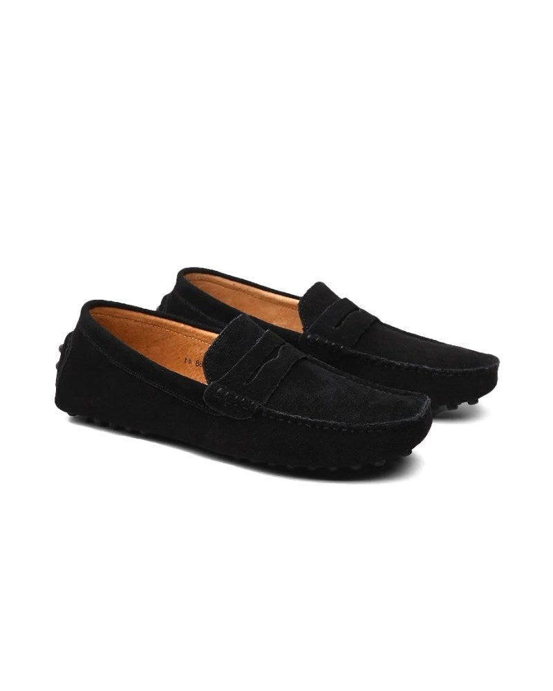 Flynn | Men's Suede-Effect Loafers, Slip-On Comfort Loafers | Dressific
