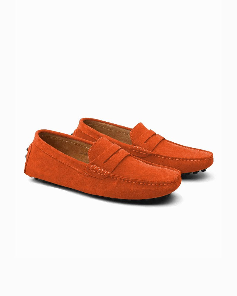 Flynn | Men's Suede-Effect Loafers, Slip-On Comfort Loafers | Dressific