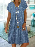 Georgia | Women's Lightweight Summer Dress, Polka Dot Midi Dress | Dressific