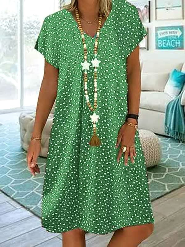 Georgia | Women's Lightweight Summer Dress, Polka Dot Midi Dress | Dressific