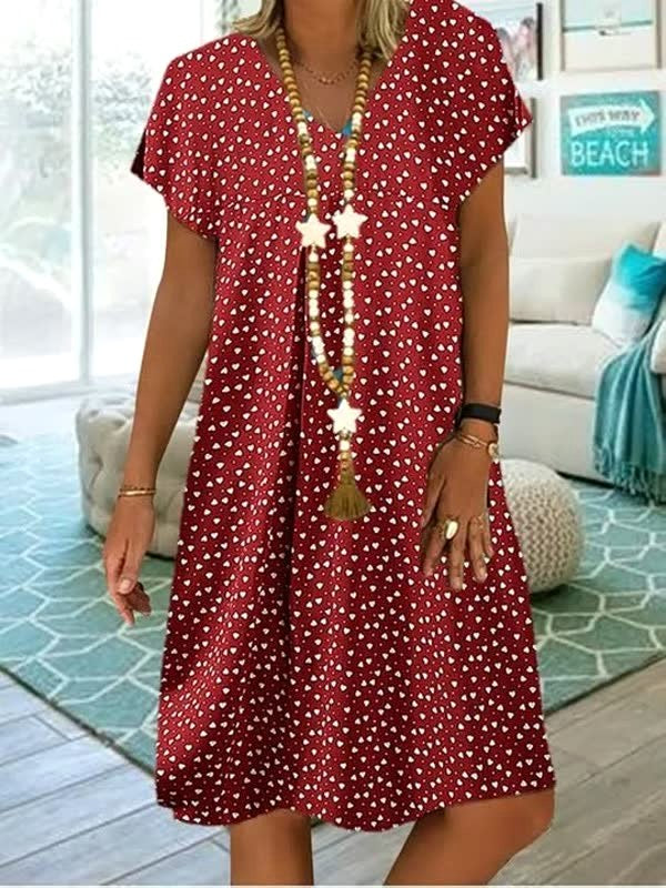 Georgia | Women's Lightweight Summer Dress, Polka Dot Midi Dress | Dressific