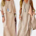 Hadley | Women's Relaxed Two-Piece Set, Coordinated Summer Outfit for Holidays and Casual Wear, Coordinated Summer Outfit for Holidays and Casual Wear - Khaki