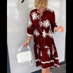 Imogen | Women's Floral Print Midi Dress, Elegant Summer Dress | Dressific